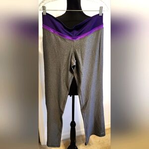 Champion Gray and Purple Workout Pants - L